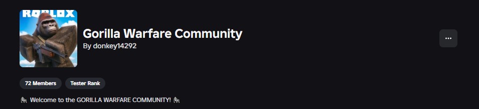 Proof from Gorilla Warfare Community (Gorilla Warfare)